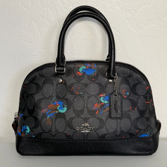Coach Handbags - Coach Mini Sierra Satchel with Bird Print